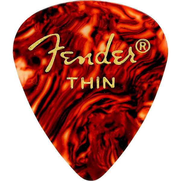 Fender 098-0451-700 451 Shape Picks, 12 Count, Shell, Thin