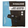 20 Piece Assorted Detail Spiral Brush Set in Pouch
