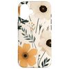 iPhone 16 Boho Cream Aesthetic Neutral Floral Wild Flower Pattern Case