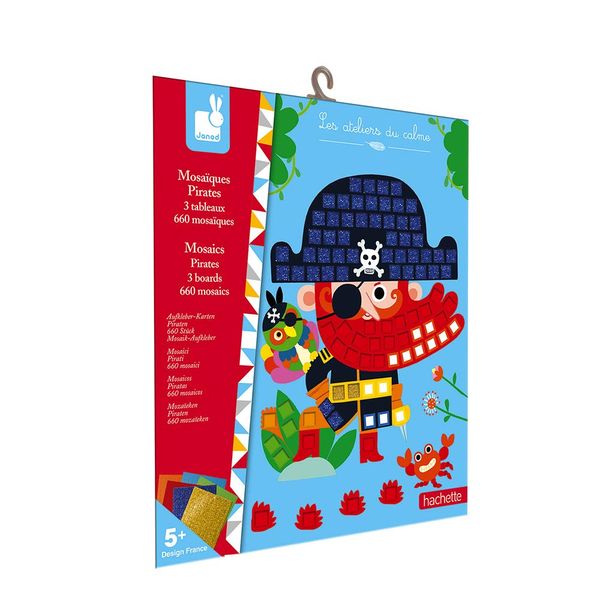 Janod Crafts – Pirate Foam Sticker Mosaic Kit – Ages 4+- J07897