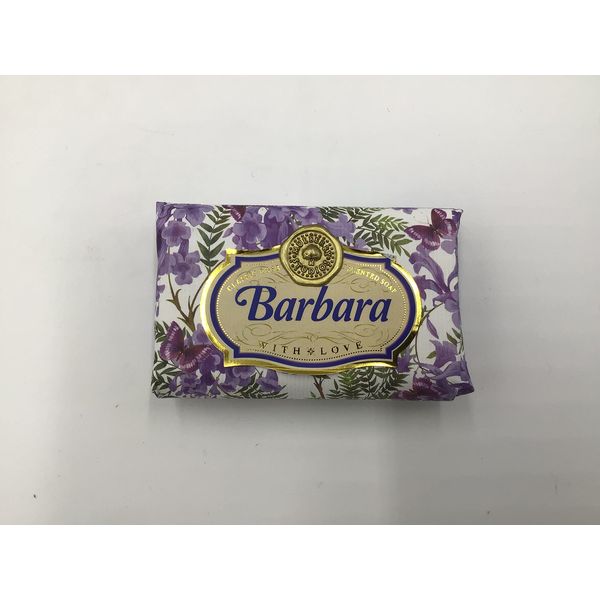 Barbara - Gift Soap Bar For Her Birthday Rose Scent Mum Grandmother Cleanser Lather Present Girl