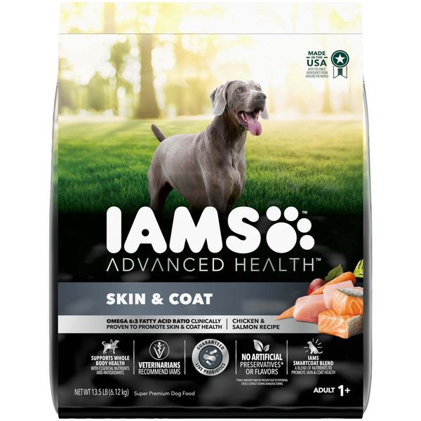 IAMS Advanced Health Chicken and Salmon Recipe Dry Dog Food 13.5 Lb Bag Vitamin