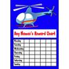 Blue Helicopter Personalised Childrens Kids Chore Rota Task Reward Chart