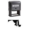 Infusion Maryland U.S. State/Territory Self-Inking, 1.5 X 3 Inch Rubber Stamp