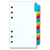 A-Z Index Tabs 3 3/4 x 6 3/4 for 6 Ring Binder