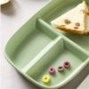 OnePine Porcelain Diet Dinner 3 Compartment Plate, Portion Control Plates, Divided Dinner Plates for Adults