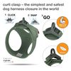 Vest Harness curli Clasp Air-Mesh Moss 3XS