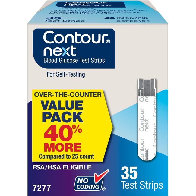 Contour Next Blood Glucose Test Strips, 35 Count