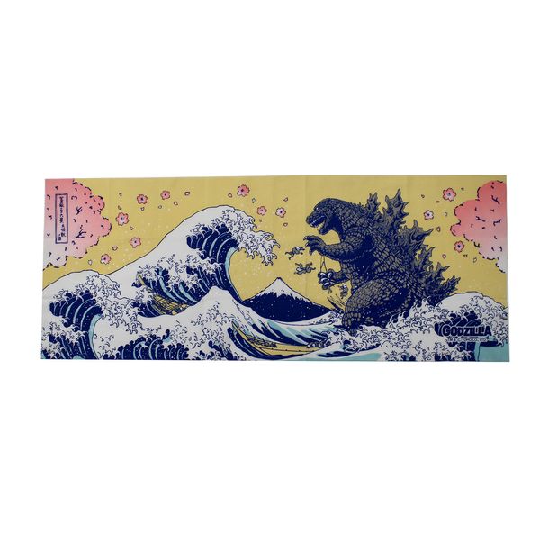 Forkart Godzilla Print Hand Towel, Fugaku, Cherry Blossom