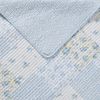 Laura Ashley - King Quilt Set, Cotton Reversible Bedding with Matching Shams, Bedroom Decor Ideal for All Seasons (Kenna Blue, King)