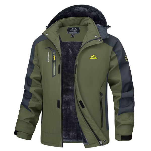 MAGCOMSEN Snow Jacket for Men Ski Jackets Waterproof Jacket Winter Jackets Rain Jackets Winter Coats Tactical Jacket Work Jacket Parka