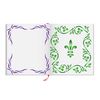 Classic Stencil - 16.5 x 16.5cm (M) - Reusable Fleur-de-lis Laurel Wreath Gothic Scroll Wall Stencil Template