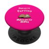 Days Are For Surfing, Sleeping Sloth Beach Waves Ocean PopSockets Adhesive PopGrip