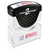 ACCUSTAMP2 035525 Pre-Inked Shutter Stamp Approved, Red/Blue Ink,1 Count