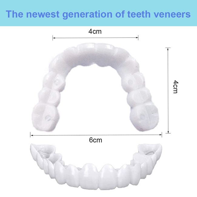 Denture Teeth Temporary Fake Teeth for Snap on Instant & Confidence Smile