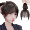 Hairpiece, Point Wig, Bangs Wig, Black, With Whorls, See Through, 3 Degree Construction, Natural, Parted, Hand Planted, Gray Hair, Small Face, Breathable, Heat Resistant, Unisex
