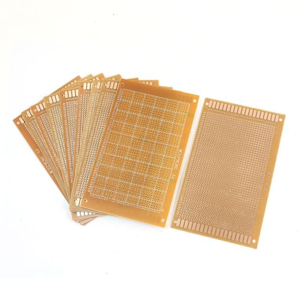 uxcell Universal PCB Board, Copper Plated, Prototype, PCB Board to Board, 5.9 x 3.5 inches (15 x 9 cm), Set of 10