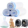 FEELNEEDY Automatic Cat Toilet Replacement Garbage Bags 60 Count