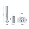 sourcing map Grommet Tool Kit 15 Sets 1/2" Copper Eyelets with 3pcs Setting Tools, 12mm Inside Dia. Silver Tone