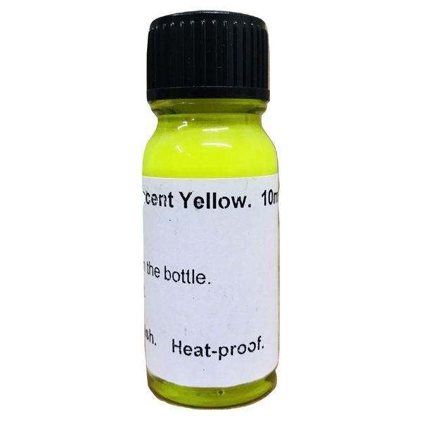 1 x 10ml Yellow Hi Vis Florescent Float Paint with Brush