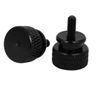 Sourcingmap Computer PC Case M3x7mm Aluminum Alloy Knurled Thumb Screws Black 4pcs