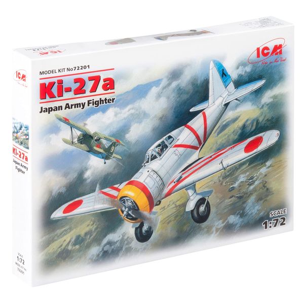 ICM 1:72 - Ki-27a, Japan Army Fighter Plastic Model Kit for Adult Collectors