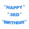 Happy 3rd Birthday Customisable Recyclable Card Party Bunting
