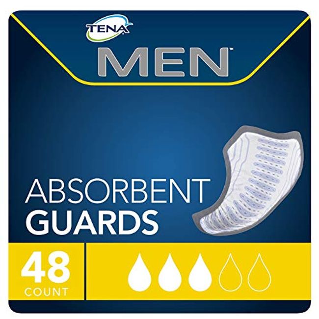 Tena Incontinence Guards for Men, Moderate Absorbency, 48 Count