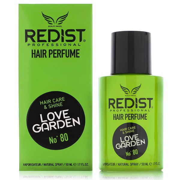 Redist Hair Care Perfume 50ml - Love Garden Scent | Odor Neutralizing & Nourishing Formula | Reduces Static, Enhances Shine | Natural, Pleasant Hair Fragrance | Travel Size