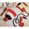 Erika Knight Colour Block Hat and Mitts Knitting Pattern