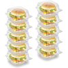 [240 Count] 5" Containers Clear Hinged Plastic Food Take Out To-Go/Clamshell