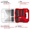 Original Einhell L-CASE 40-piece bit and drill set (25 mm bits, quick-change bit holder, socket spanner, countersink, metal, stone and wood drill bits incl. storage box)