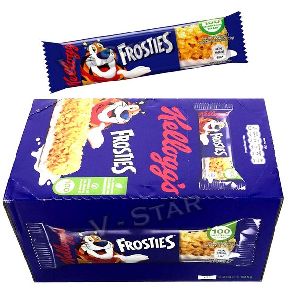 KELLOGGS Snack BAR Full Box Original (FROSTIES Cereal & Milk (25 x 25g))