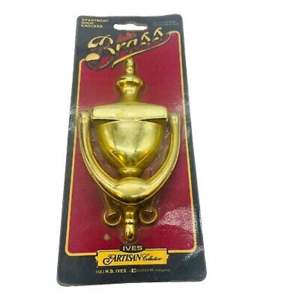 Vintage Ives Solid Brass Doorknocker New Sealed Portugal Artisan Collection 1983