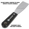 Great Neck Stiff Blade Putty Knife,Black,0.7" x 1.1" x 8.1"