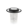 Bredemeijer Stainless Steel/ Siliconen Tea Filter with Coaster, Silver