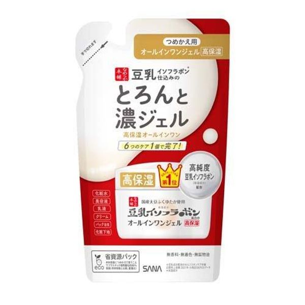 5x points during the marathon Nameraka Honpo Thick Gel Enrich Refill 100g<br> Soy milk isoflavone refill pouch all-in-one gel basic skin care lotion beauty essence milky lotion pack makeup base highly moisturizing cream inexpensive time-saving