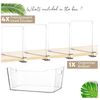 Acrylic Shelf Divider for Closet Organization,  Closets Separator, 4 Pack