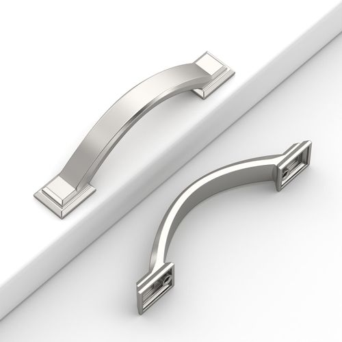 Coinkoly 10 Pack Brushed Satin Nickel Cabinet Pulls 3''(76mm) Hole Centers,Hardware for Cabinets,Kitchen Cabinet Handles,Arch Cabinet Handles for Bathroom Dresser Drawer Handle
