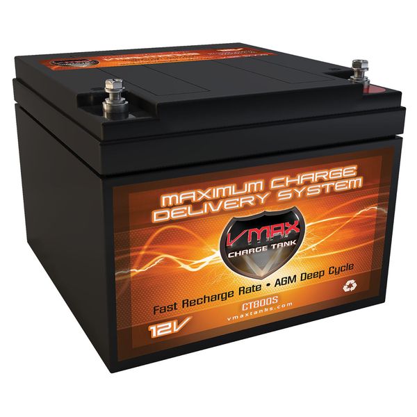 VMAX V28-800S 12V 30Ah AGM Battery for Sevylor 12V Electric Trolling Motor Batt.