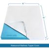 Bamboo Waterproof 3" Memory Foam Mattress Topper Cover Only Protector Queen