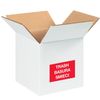 Tape Logic DL1311 Rectangle Labels, "Trash/Basura/Smieci", 2" x 3", Red/White, 500 Per Roll