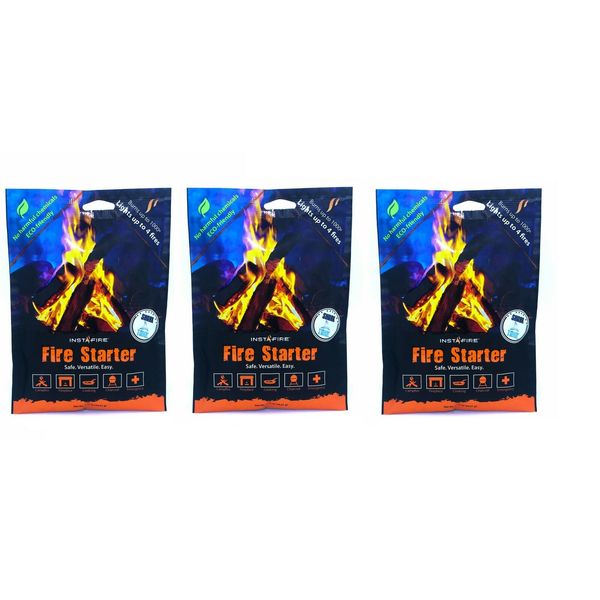InstaFire Emergency Fuel and Fire Starter 3 Pack