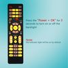 Universal TV Remote for Major TV Remotes, Backlit Universal Remote Control Compatible with Major TV Brands, Easy Setup