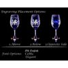 Death's Head Hawk Moth Stemless Wine Glass : Free Engraved Personalization