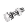 4 Sets M10x35mm Flange Bolt Bolt Nut Flange Bolt Set Lock Washer Kit