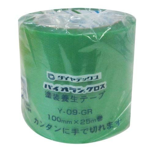 Diatex Y-09-GR Pyolan Curing Tape for Painting and Construction Work, Masking Tape, 3.9 inches x 82.0 ft (100 mm x 25 m)
