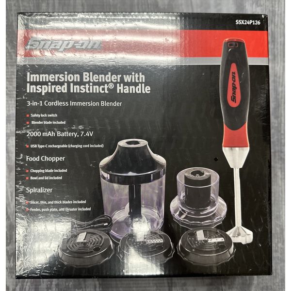 Snap-on Immersion Blender With Inspired Instinct Handle - Brand New In Box