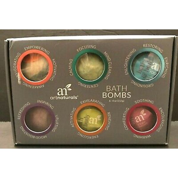 Artnaturals Bath Bombs, 6 Bombs, 4 oz (113 g)  Zen Yoga Wellness Strength