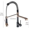 Single Handle Single Hole Kitchen Sink Faucet Pull Down Sprayer Swivel Mixer Tap